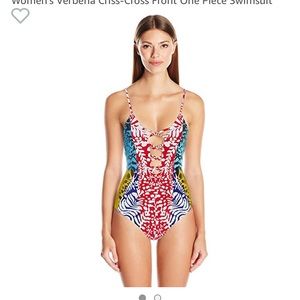 Mara Hoffman Verbena Criss-Cross Front 1 Piece